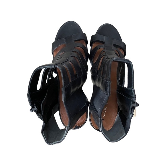 NWOT Via Spiga Gladiator Heel in Black Women’s U.S. Size 8.5 M. - Picture 5 of 16